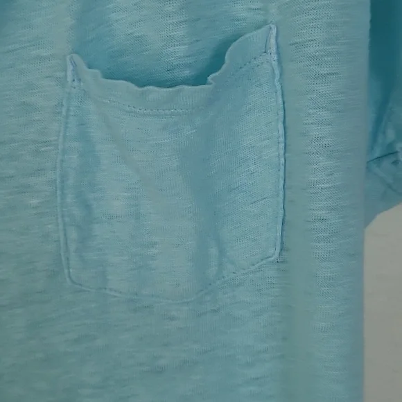 Lily Pulitzer Rollins linen lightweight slouchy pocket tee shirt top. Size M - Picture 3 of 6